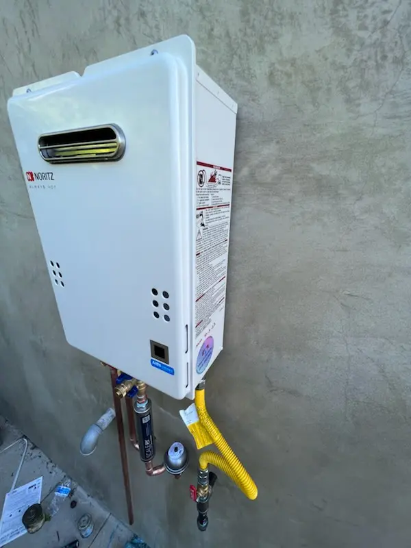 Tankless water heater installation for Westaway homes
